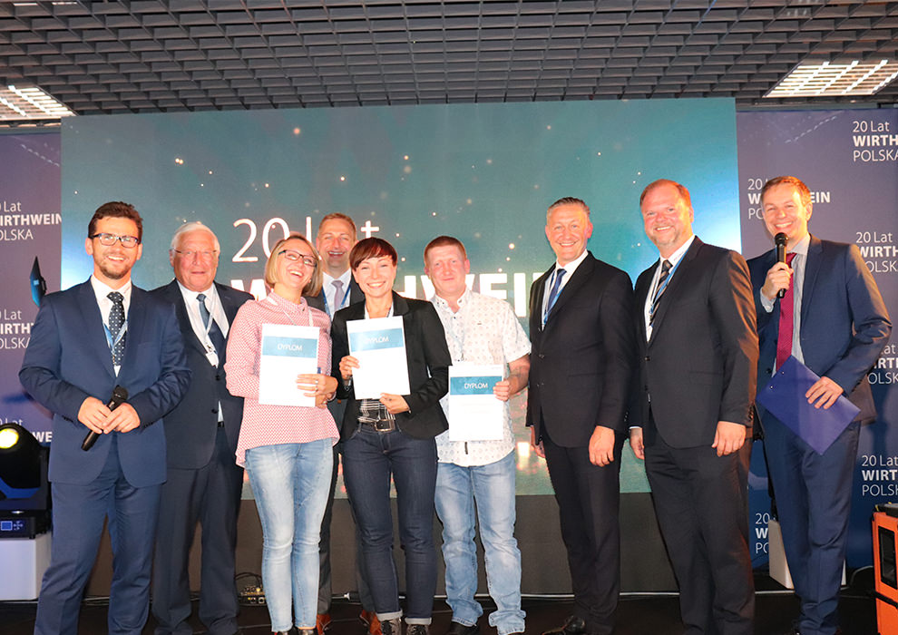 Gruppenbild: 10 Jahre Betriebszugehörigkeit, Wirthwein Polska