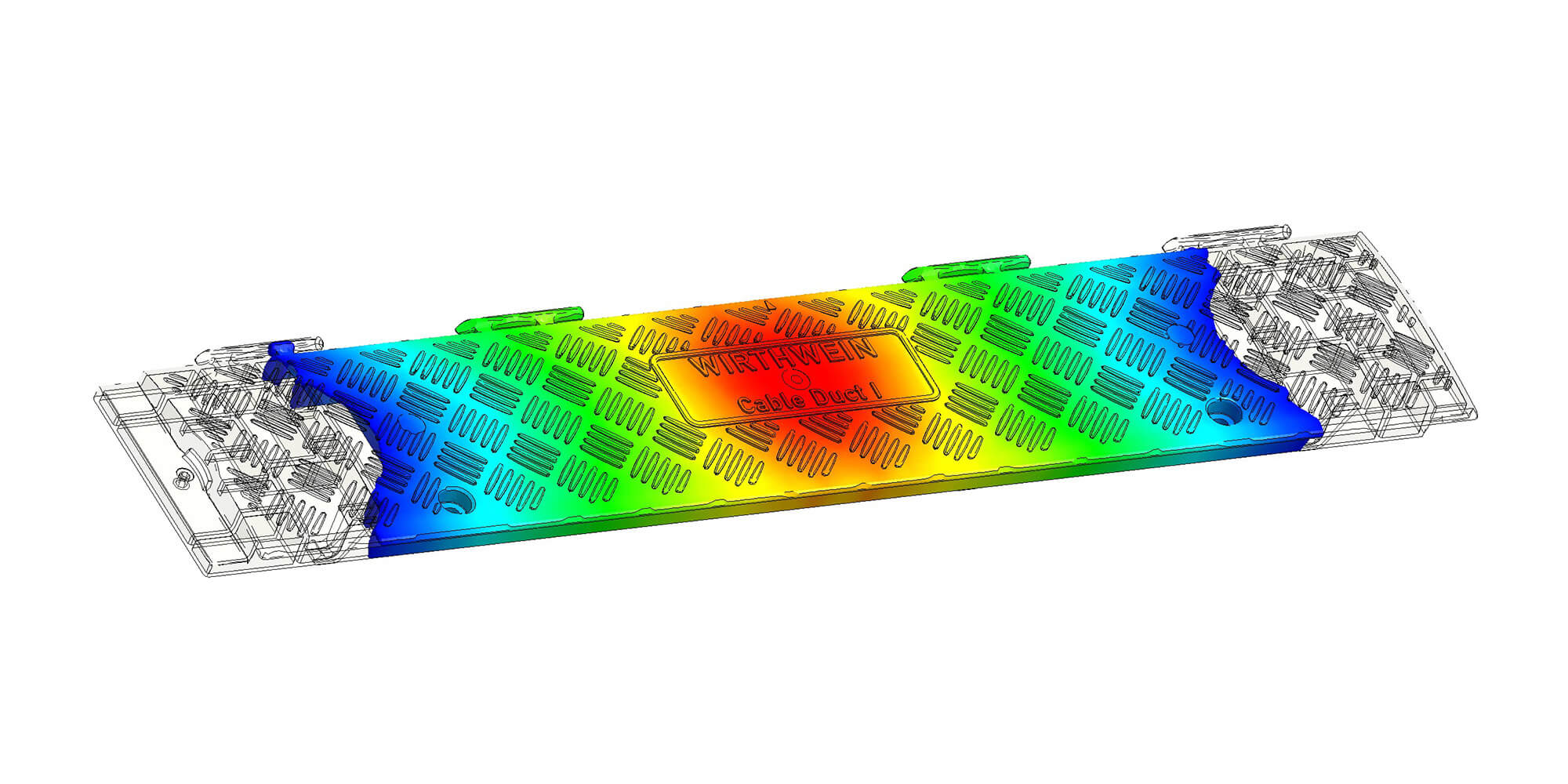 Füll-Simulation des Wirthwein Kabelkanals