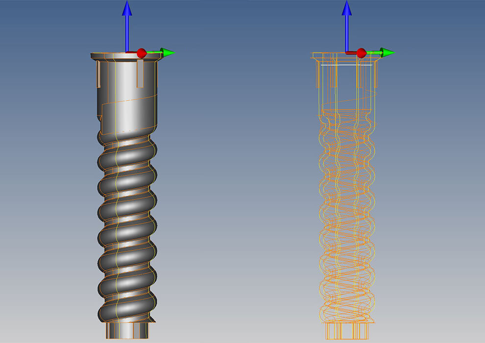 Schraub-Dübel Scan und 3D Ansicht