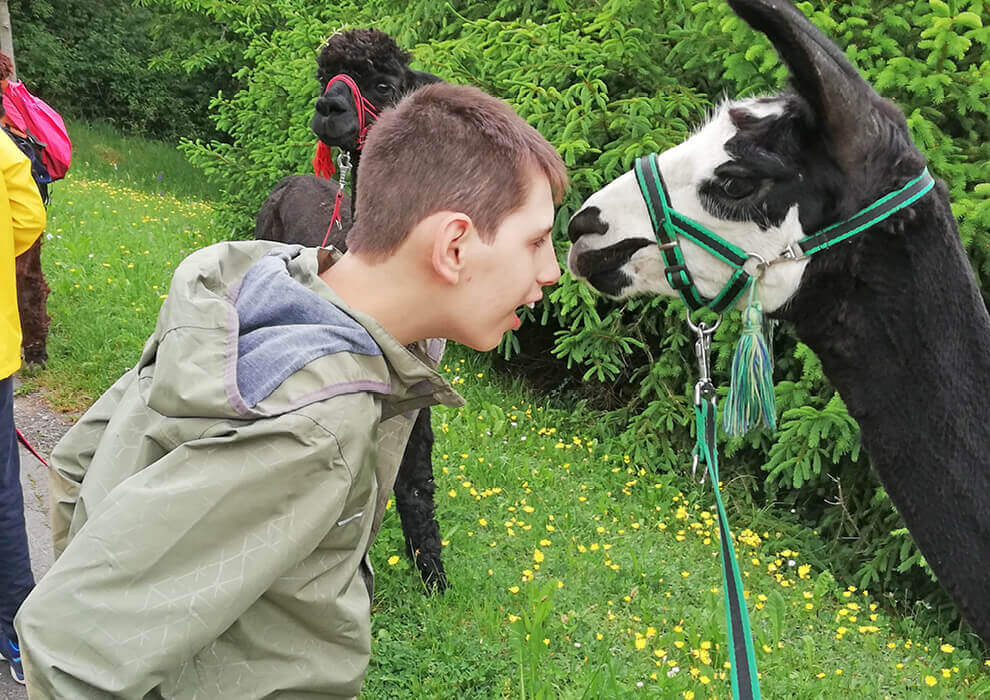 Soziale Verantwortung-Menschen mit Handicap